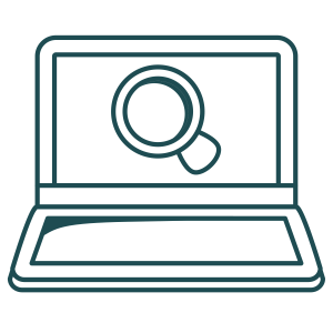 laptop met een zoekvenster als symbool voor website hulp Ede? Persoonlijke website quickscan helpt je op weg