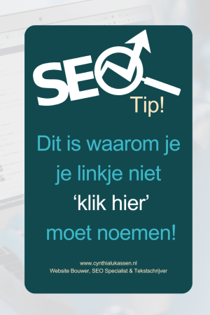 SEO tip interne linkbuilding dit is waarom je je linkje niet klik hier moet noemen