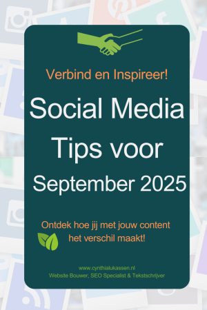 social media tips inhaakkalender september 2025 PIN